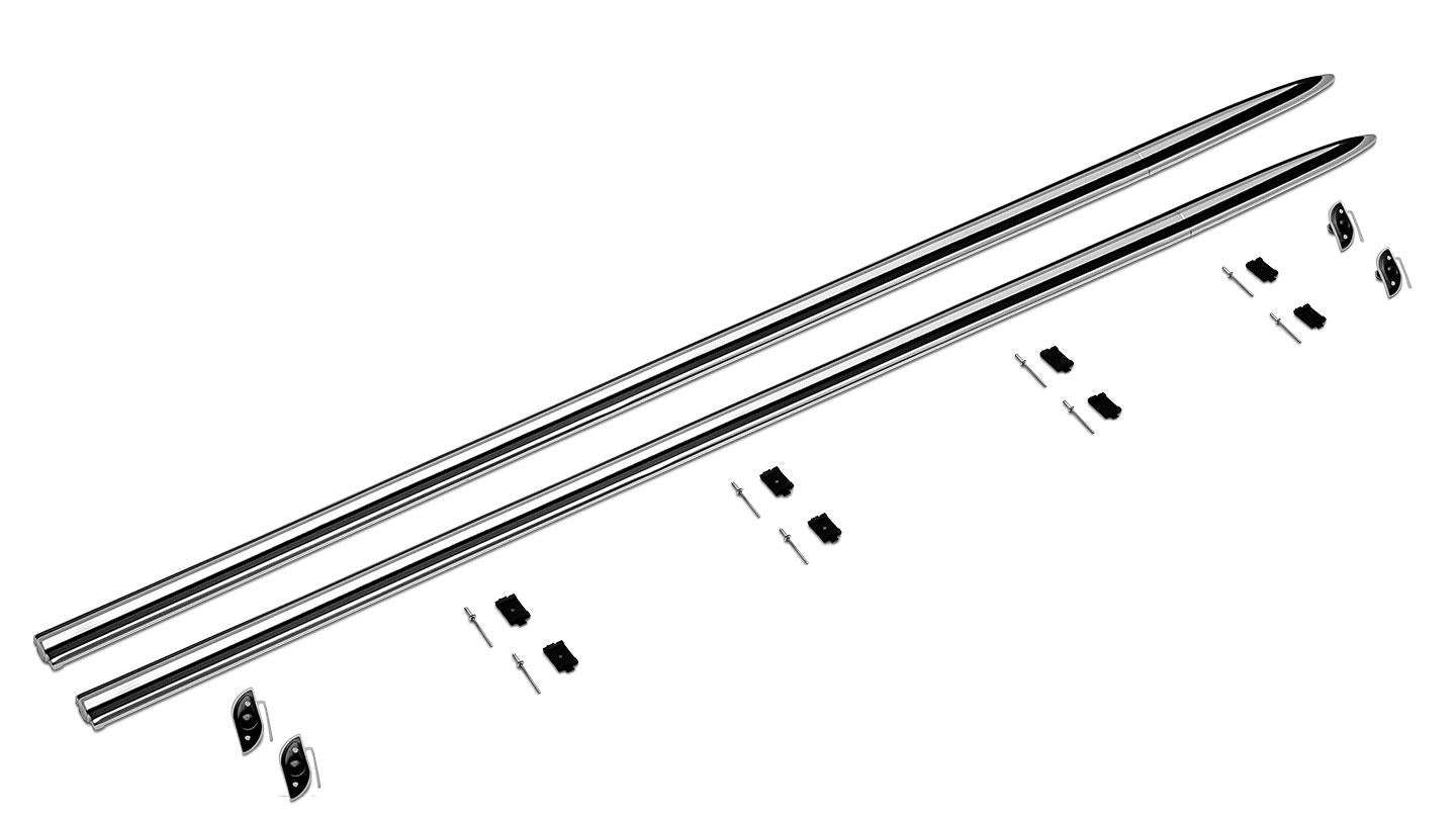 Body Chrome Set w/o Tire Carrier, 1966-77 Ford Bronco