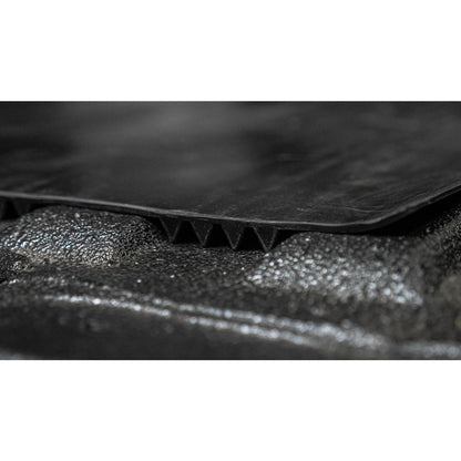 Black Rubber Rear Floor Undermat - OE Style