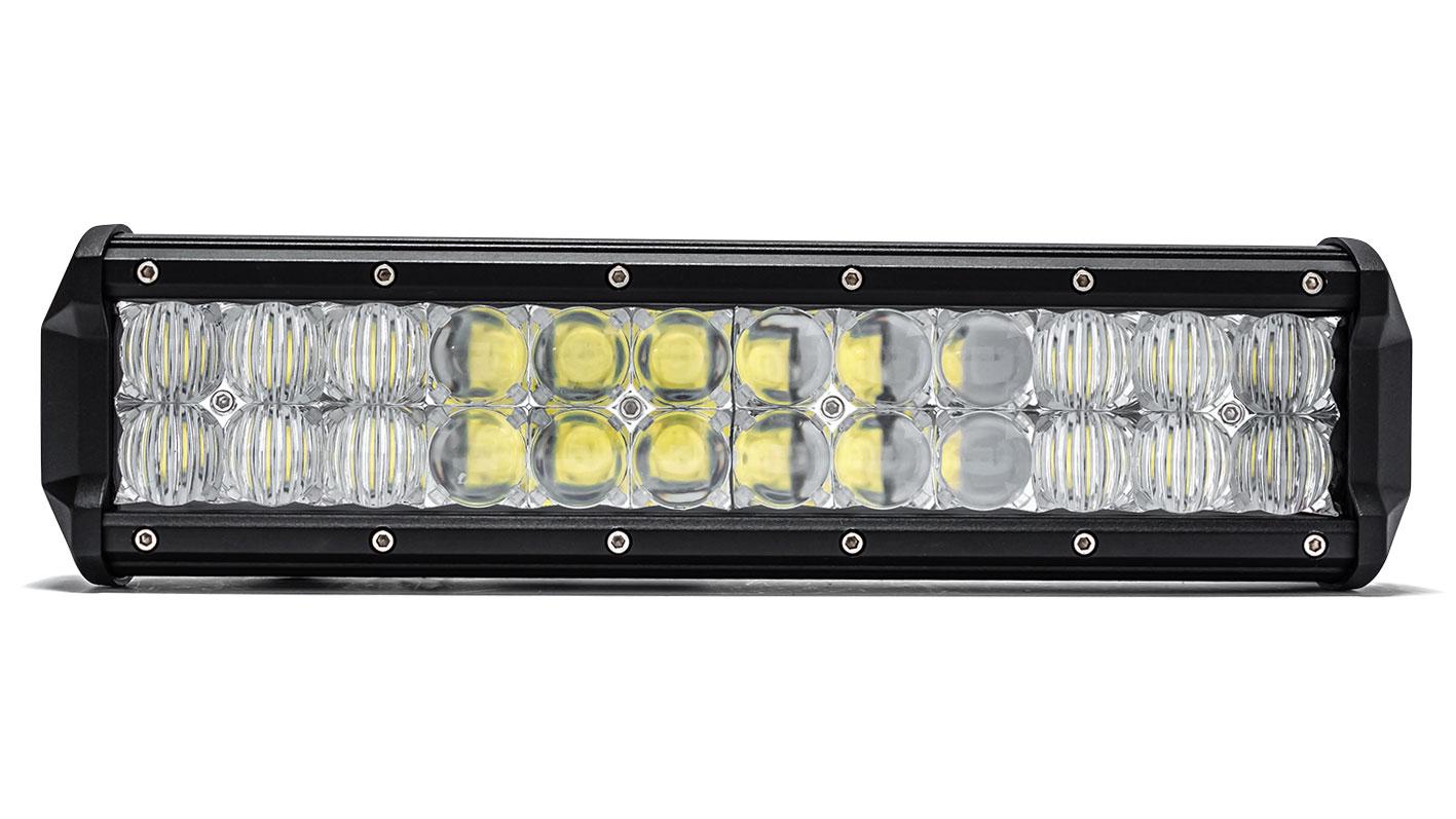 12 inch Dual Row LED Light Bar by TOMS OFFROAD, Flood/Spot COMBO