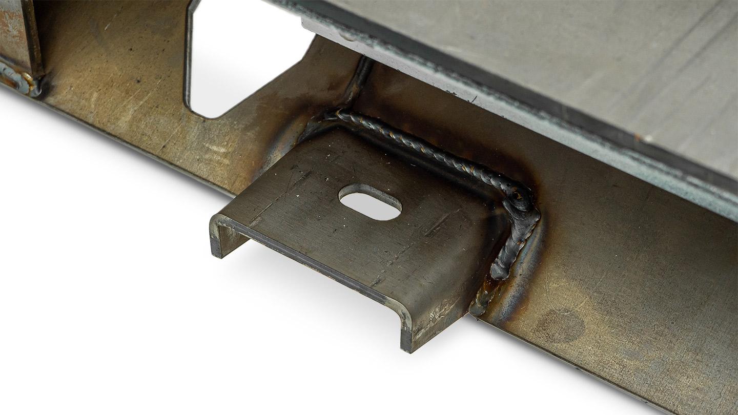 Impact Series Rear Bumper w/Tire Rack & RotopaX Mount, 1966-77 Ford Bronco