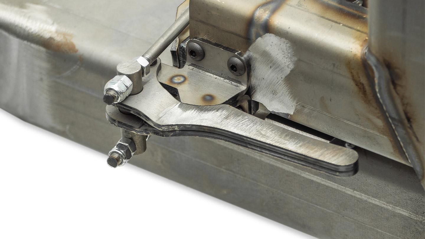 Impact Series Rear Bumper w/Tire Rack & RotopaX Mount, 1966-77 Ford Bronco