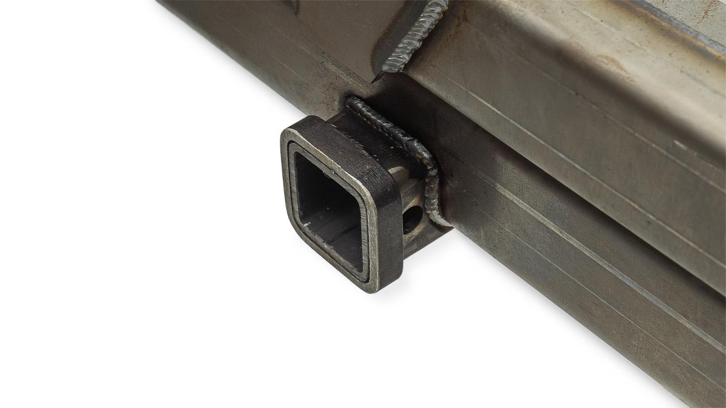 Impact Series Rear Bumper w/Tire Rack & RotopaX Mount, 1966-77 Ford Bronco