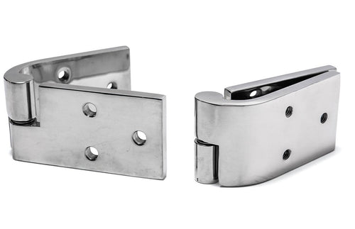 Polished Stainless Steel Quick Release Door Hinge Set, 1966-77 Ford Bronco