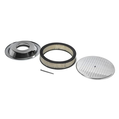 Polished Aluminum Low Profile Air Cleaner, 1966-77 Ford Bronco
