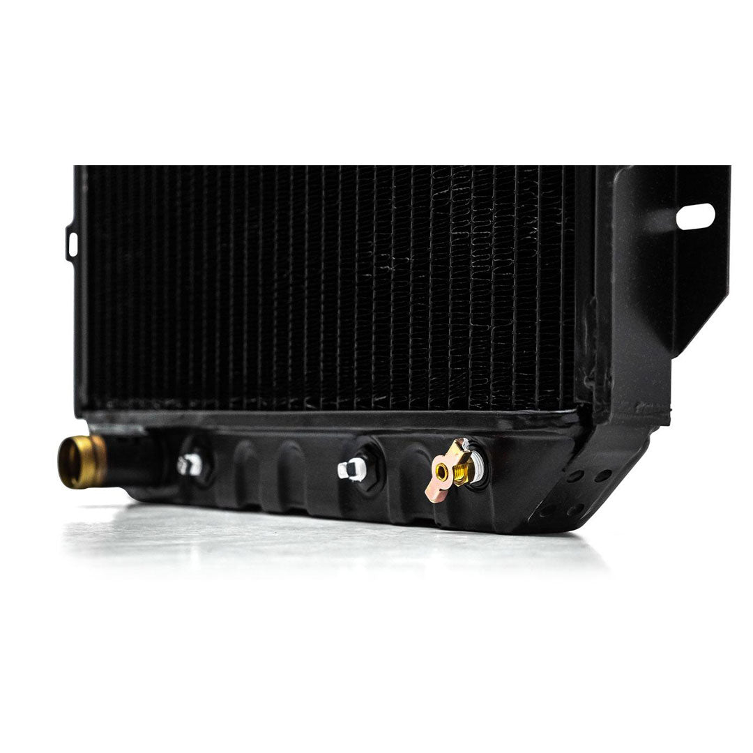 Copper radiator with six tubes for 1966-77 Ford Bronco, front view