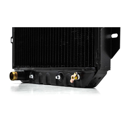 Copper radiator with six tubes for 1966-77 Ford Bronco, front view