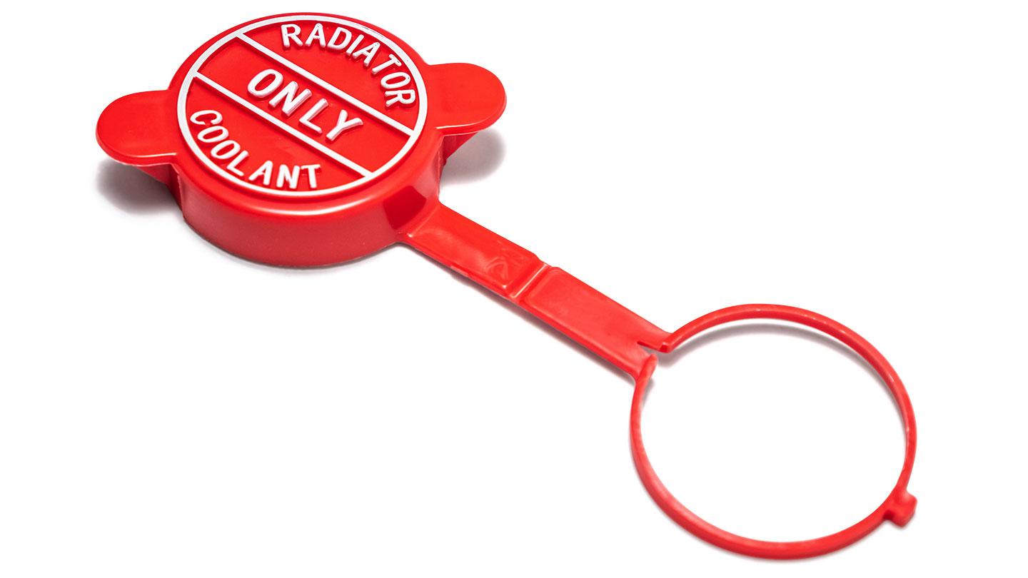 OE Overflow Bottle Cap, Red w/ Writing