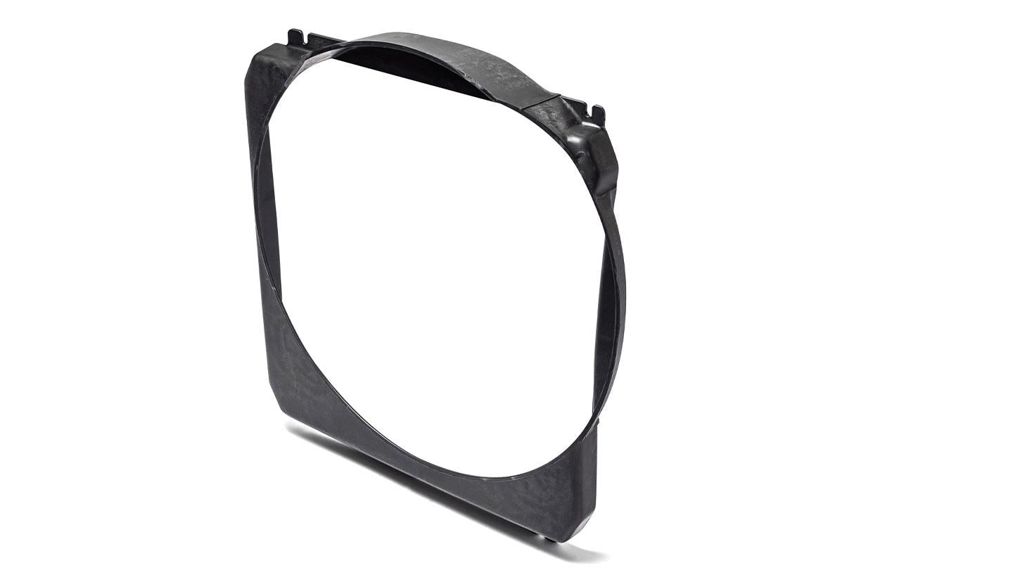 OE Style Radiator Fan Shroud, V8, ABS Plastic, 1966-77 Ford Bronco