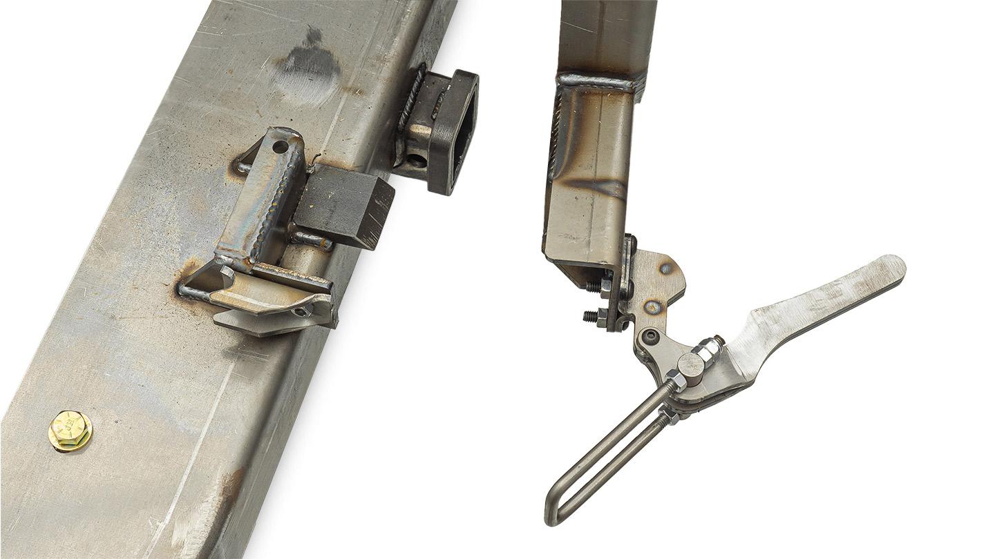 Impact Series Rear Bumper w/Tire Rack & RotopaX Mount, 1966-77 Ford Bronco