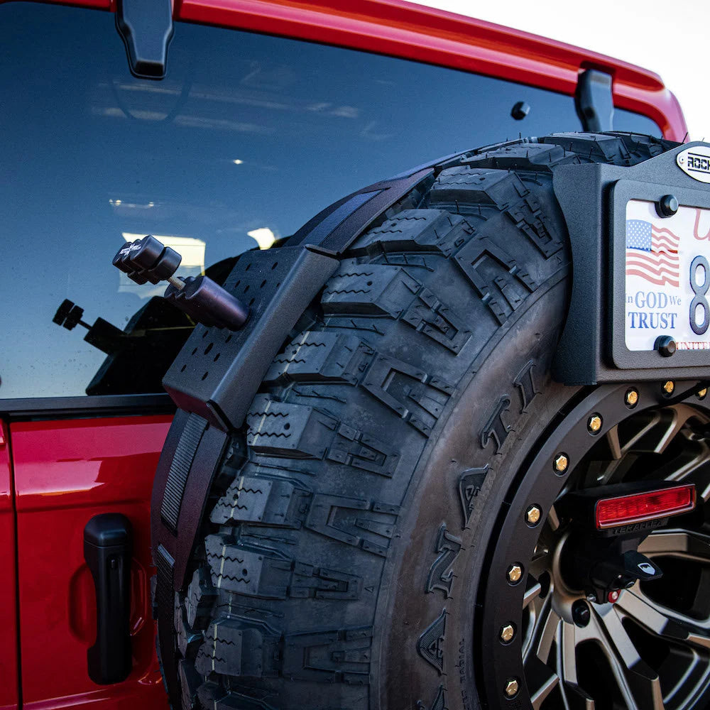 Rock Slide Universal Spare Tire Storage Rack