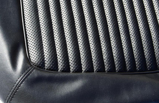 Black Rear Bench Seat Vinyl Upholstery w/Texture, 66-77 Ford Bronco
