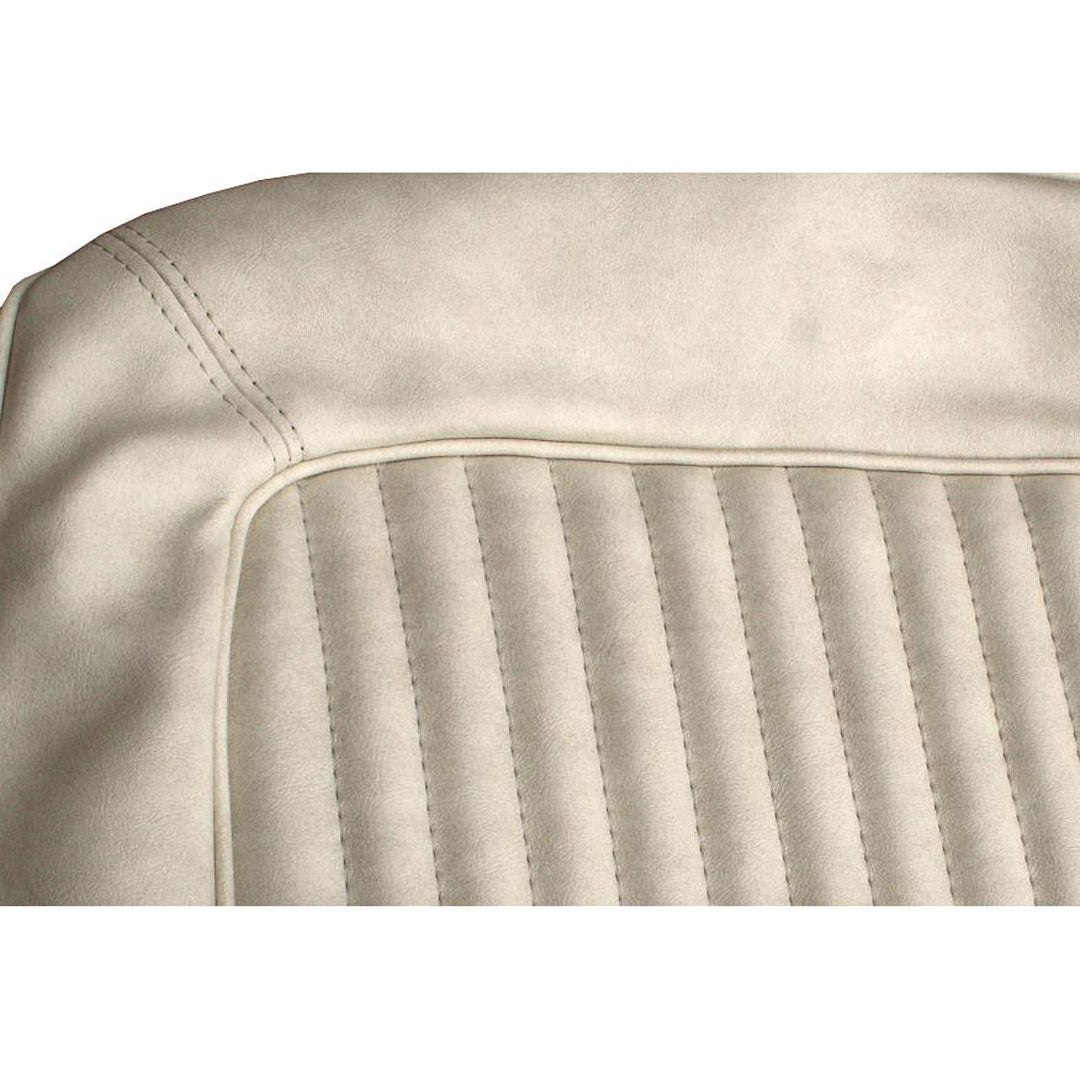 Seat Cover Kit - Front & Rear, Parchment Vinyl, 1966-67 Ford Bronco