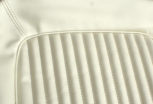Pearl White Front Bucket Seats Vinyl Upholstery, 66-77 Ford Bronco