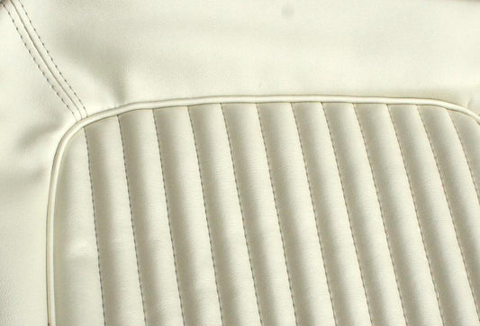 Pearl White Front Bucket Seats Vinyl Upholstery, 66-77 Ford Bronco