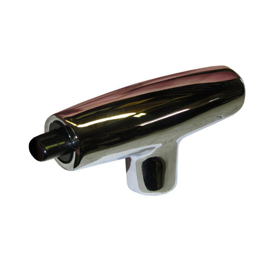 Chrome T-Style Transfer Case Shifter Handle, No Buttons, 1967-72 Ford Bronco