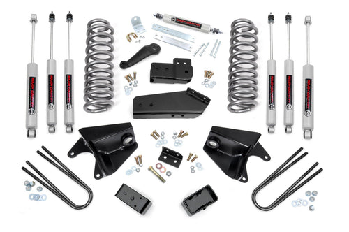 4 Inch Lift Kit - Quad Front Shocks, Rear Blocks, 80-96 Bronco 4WD